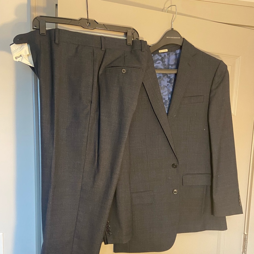 Navy blue suit